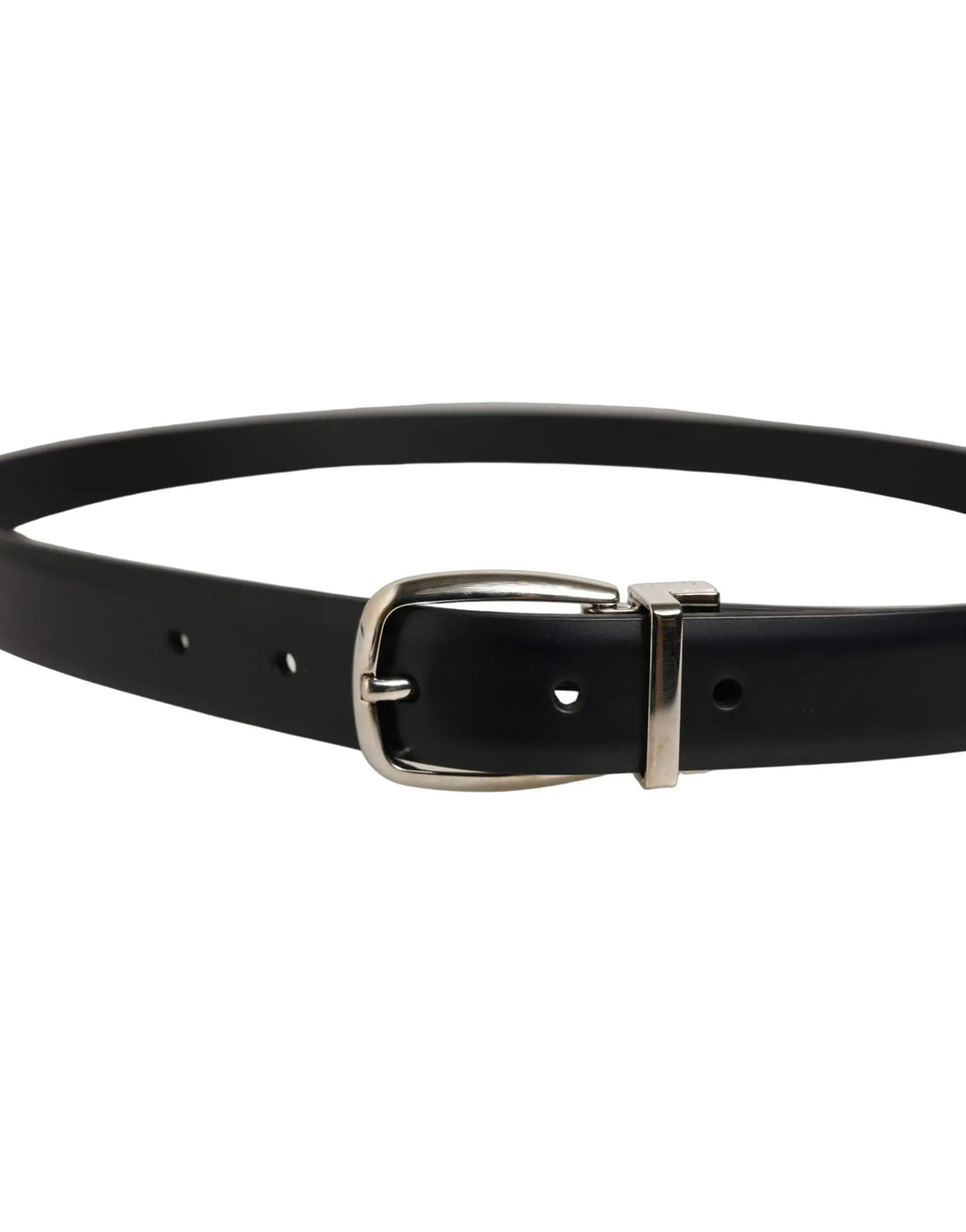 Dolce &amp; Gabbana Sample Sale | Dolce &amp; Gabbana Blue Calf Leather Silver Metal Buckle Belt - | Designer outlet
