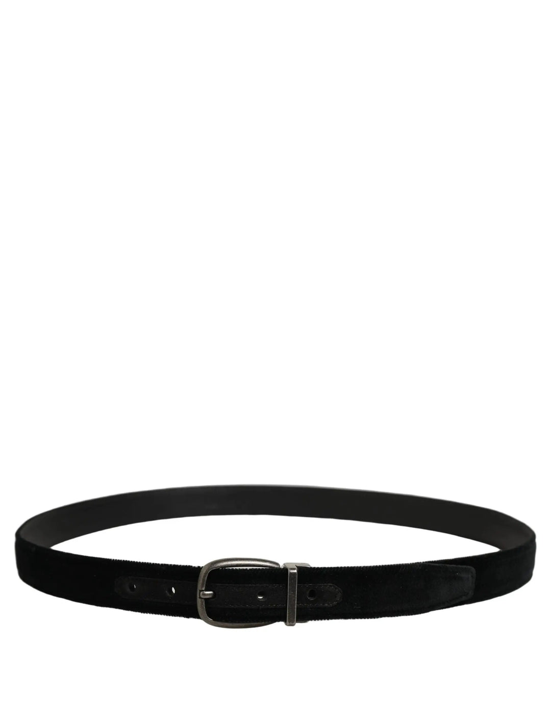 Dolce &amp; Gabbana Sample Sale | Dolce &amp; Gabbana Black Cotton Metal Buckle Classic Men Belt - | Designer outlet