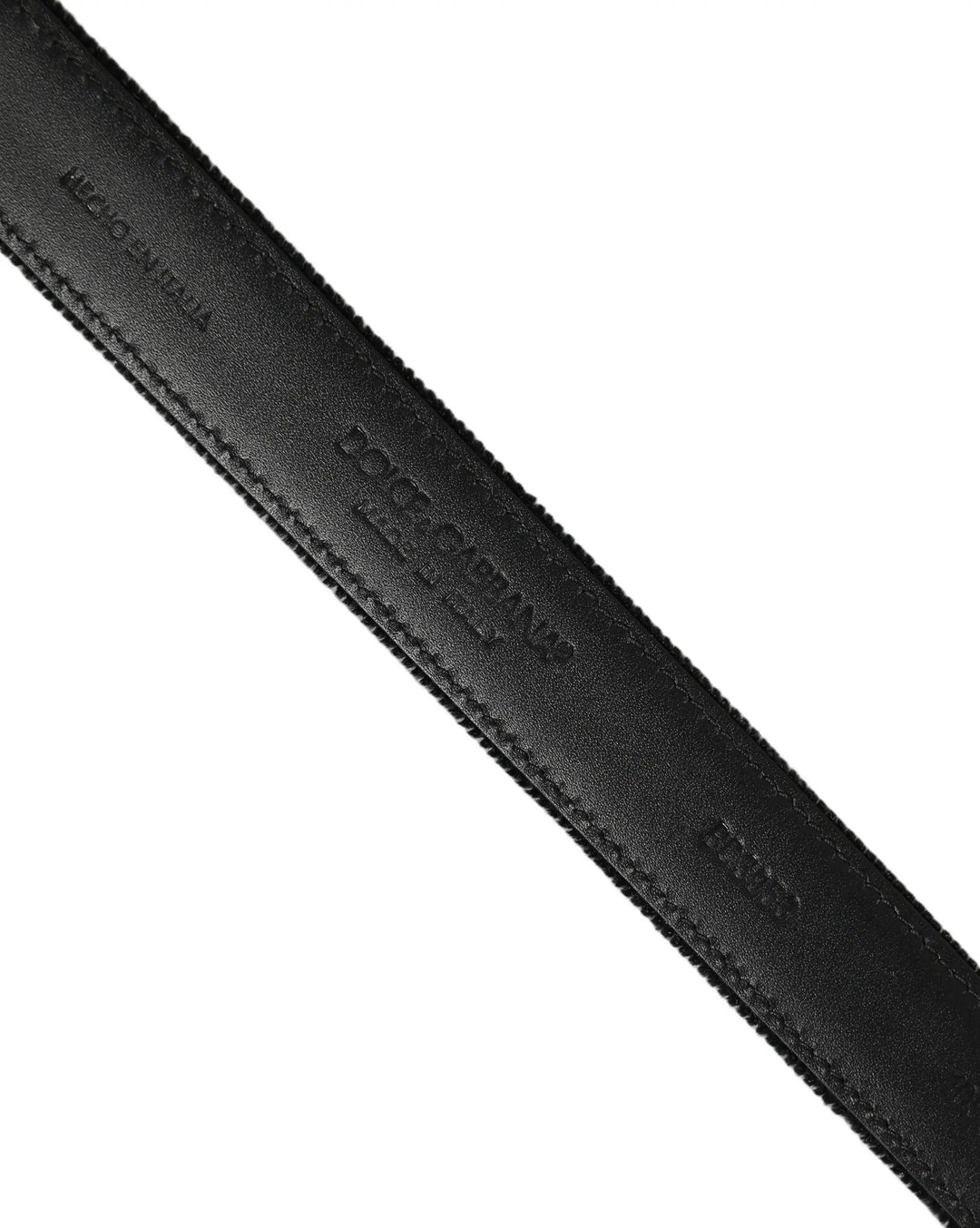 Dolce &amp; Gabbana Sample Sale | Dolce &amp; Gabbana Black Cotton Metal Buckle Classic Men Belt - | Designer outlet