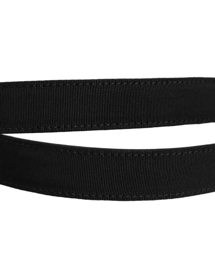 Dolce &amp; Gabbana Sample Sale | Dolce &amp; Gabbana Black Classic Leather Silver Tone Buckle Belt - | Designer outlet