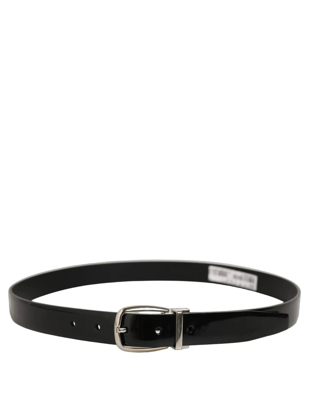 Dolce &amp; Gabbana Sample Sale | Dolce &amp; Gabbana Black Classic Leather Silver Tone Buckle Belt - | Designer outlet
