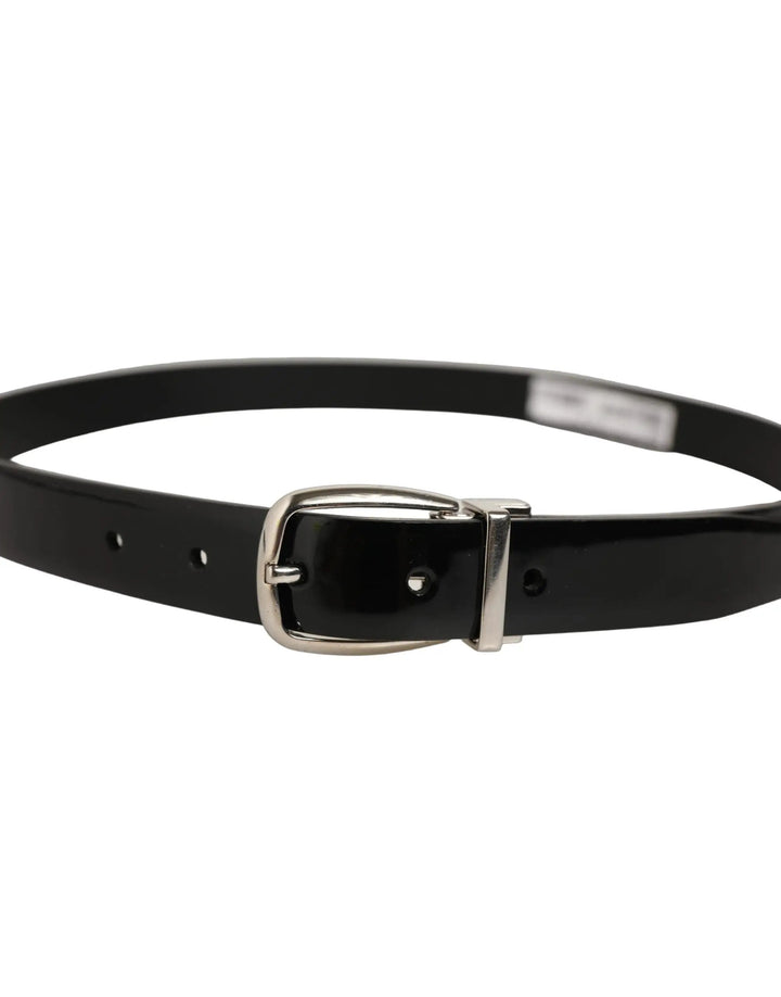 Dolce &amp; Gabbana Sample Sale | Dolce &amp; Gabbana Black Classic Leather Silver Tone Buckle Belt - | Designer outlet