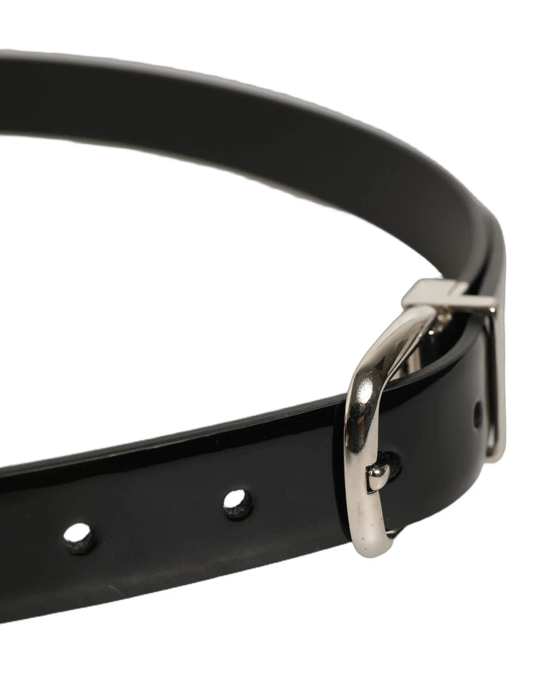 Dolce &amp; Gabbana Sample Sale | Dolce &amp; Gabbana Black Classic Leather Silver Tone Buckle Belt - | Designer outlet