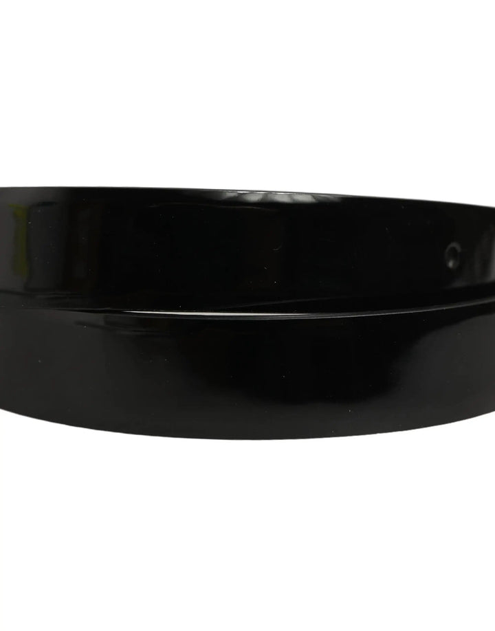 Dolce &amp; Gabbana Sample Sale | Dolce &amp; Gabbana Black Classic Leather Silver Tone Buckle Belt - | Designer outlet