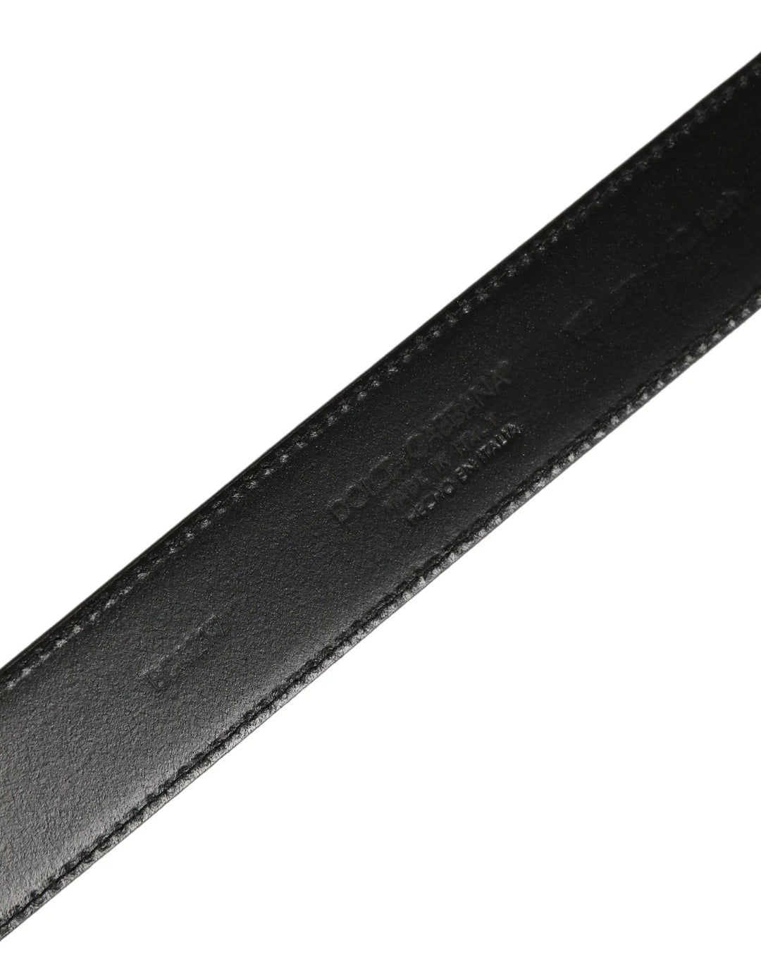 Dolce &amp; Gabbana Sample Sale | Dolce &amp; Gabbana Black Patent Leather Silver Metal Buckle Belt - | Designer outlet