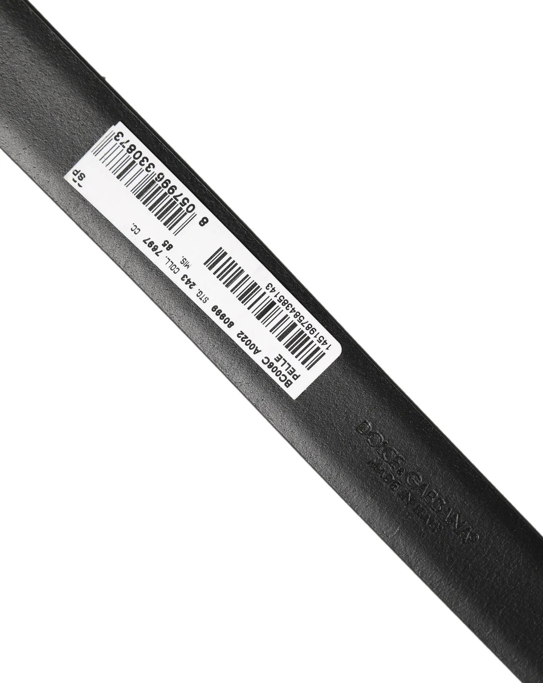 Dolce &amp; Gabbana Sample Sale | Dolce &amp; Gabbana Black Classic Leather Silver Tone Buckle Belt - | Designer outlet