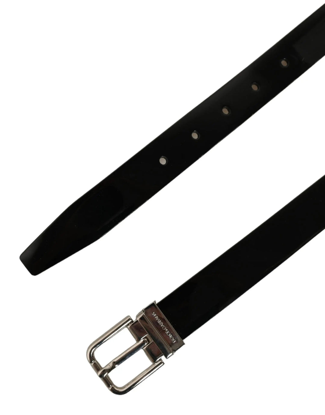 Dolce &amp; Gabbana Sample Sale | Dolce &amp; Gabbana Black Classic Leather Silver Tone Buckle Belt - | Designer outlet