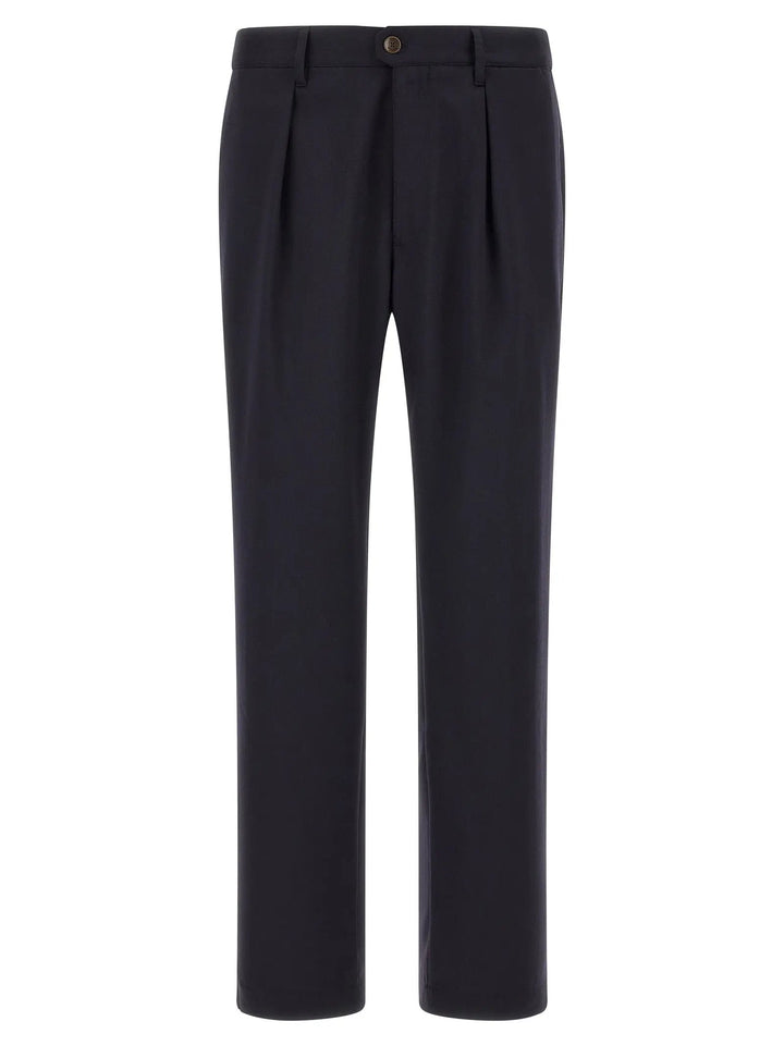 Incotex Sample Sale | Incotex Blue Polyester Dress Pants - | Designer outlet