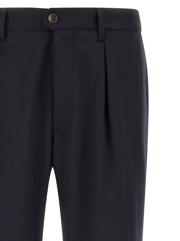 Incotex Sample Sale | Incotex Blue Polyester Dress Pants - | Designer outlet
