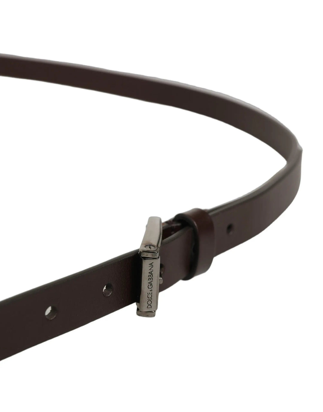 Dolce &amp; Gabbana Sample Sale | Dolce &amp; Gabbana Brown Leather Double Wrap Metal Buckle Belt - | Designer outlet