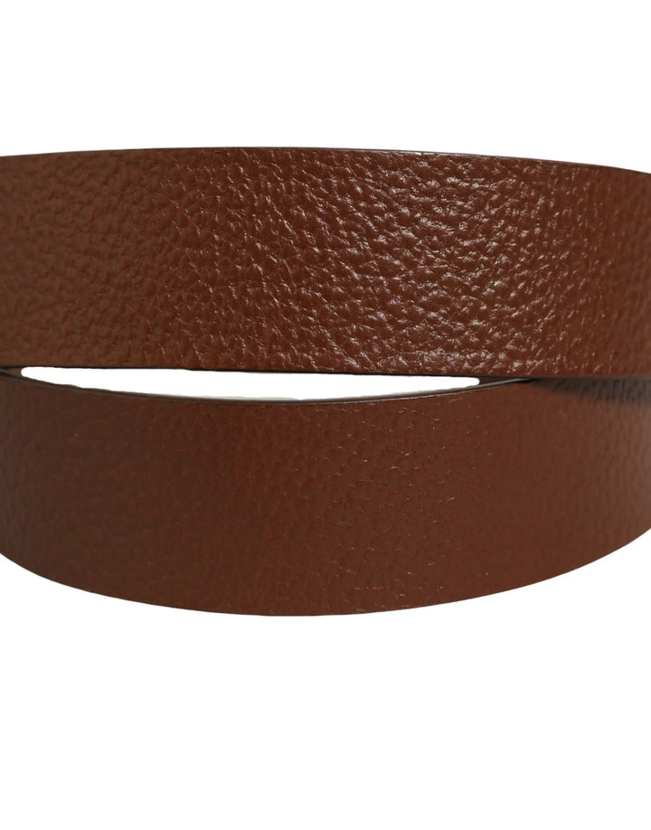 Dolce &amp; Gabbana Sample Sale | Dolce &amp; Gabbana Brown Leather Bee Accent Metal Buckle Belt - | Designer outlet