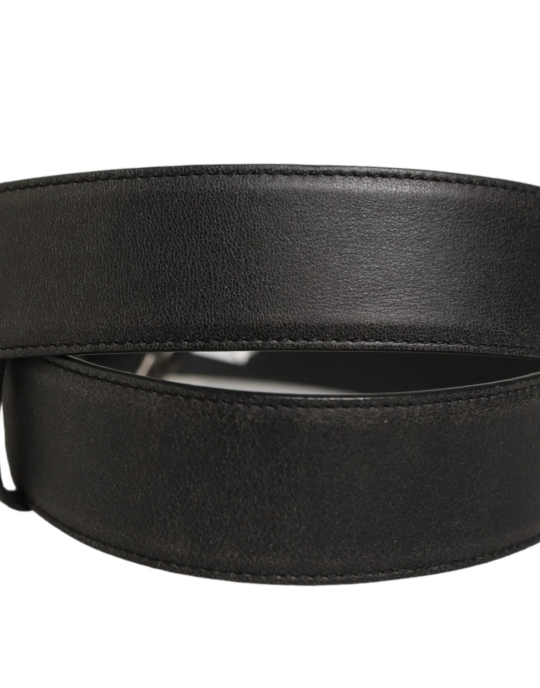 Dolce &amp; Gabbana Sample Sale | Dolce &amp; Gabbana Black Leather Anchor Logo Metal Buckle Belt - | Designer outlet