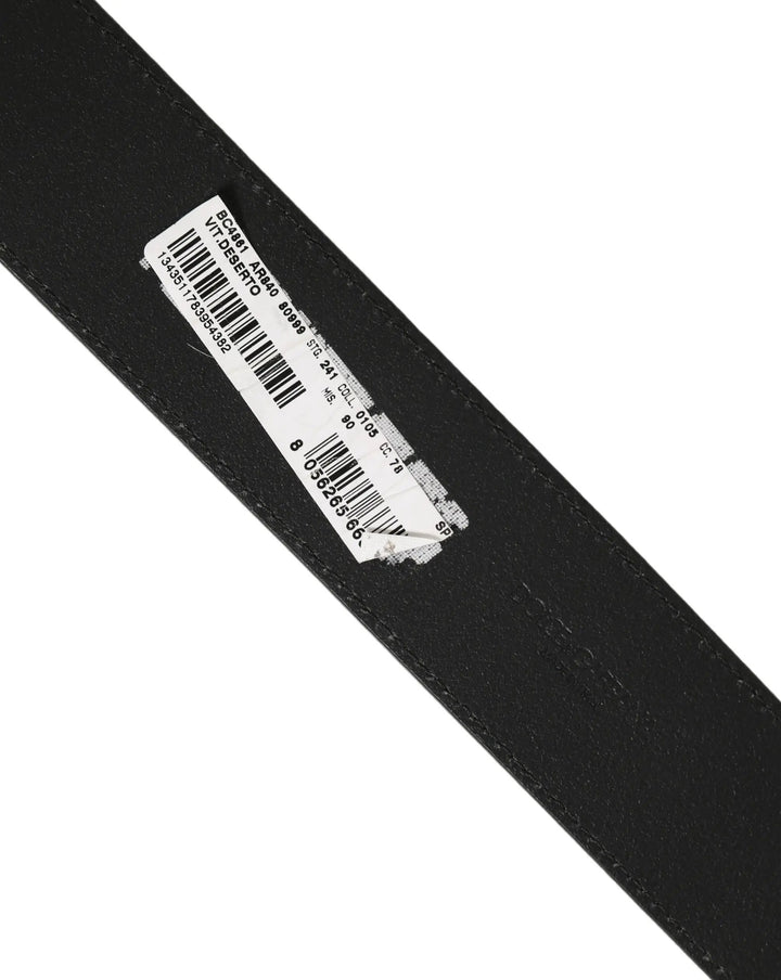 Dolce &amp; Gabbana Sample Sale | Dolce &amp; Gabbana Black Leather Anchor Logo Metal Buckle Belt - | Designer outlet
