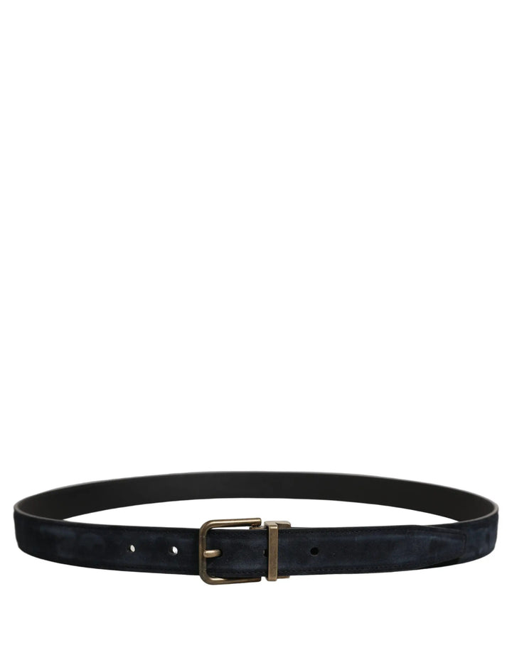 Dolce &amp; Gabbana Sample Sale | Dolce &amp; Gabbana Men Black Leather Gold Tone Metal Buckle Belt - | Designer outlet