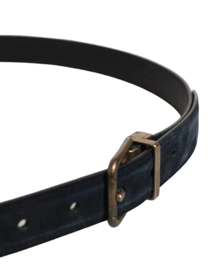Dolce &amp; Gabbana Sample Sale | Dolce &amp; Gabbana Men Black Leather Gold Tone Metal Buckle Belt - | Designer outlet