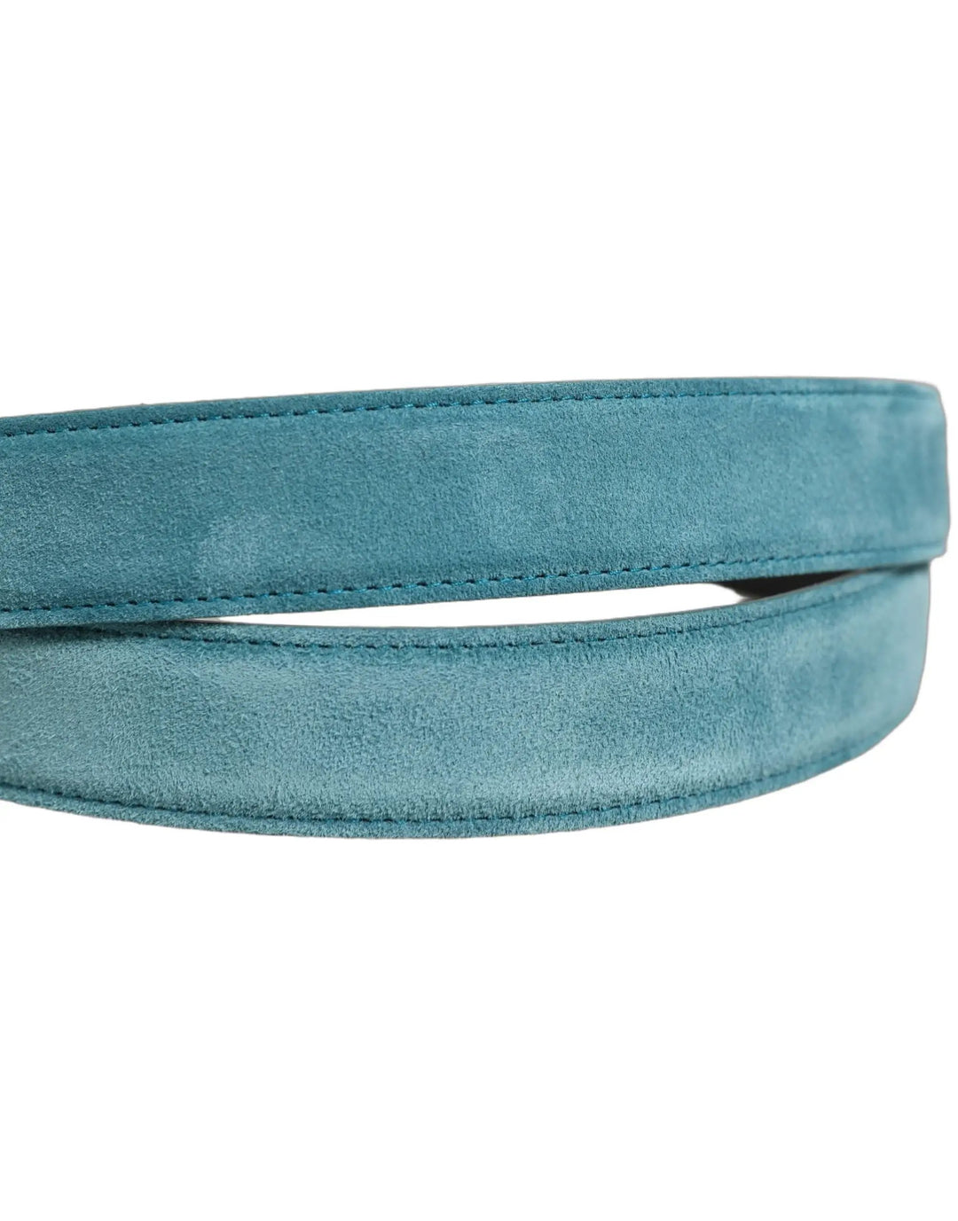 Dolce &amp; Gabbana Sample Sale | Dolce &amp; Gabbana Men Blue Suede Gold Tone Metal Buckle Belt - | Designer outlet
