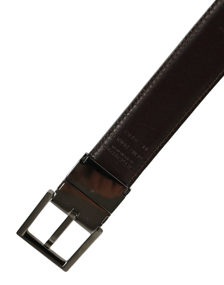 Dolce &amp; Gabbana Sample Sale | Dolce &amp; Gabbana Black Classic Leather Silver Tone Buckle Belt - | Designer outlet