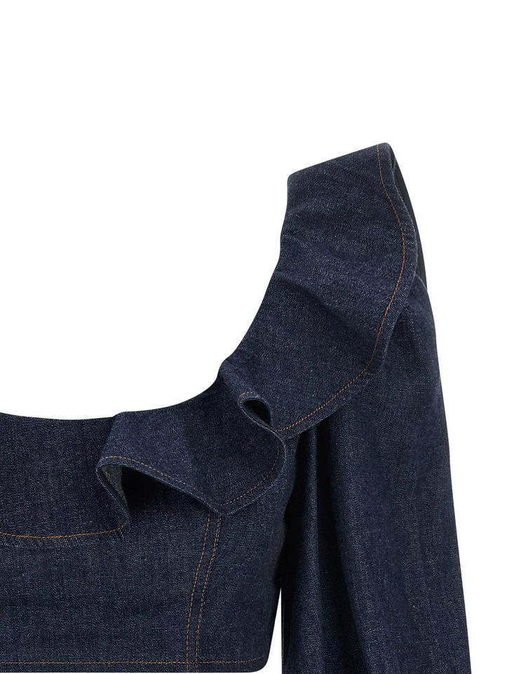 Zimmermann Sample Sale | Zimmermann Blue Denim Shirt - | Designer outlet