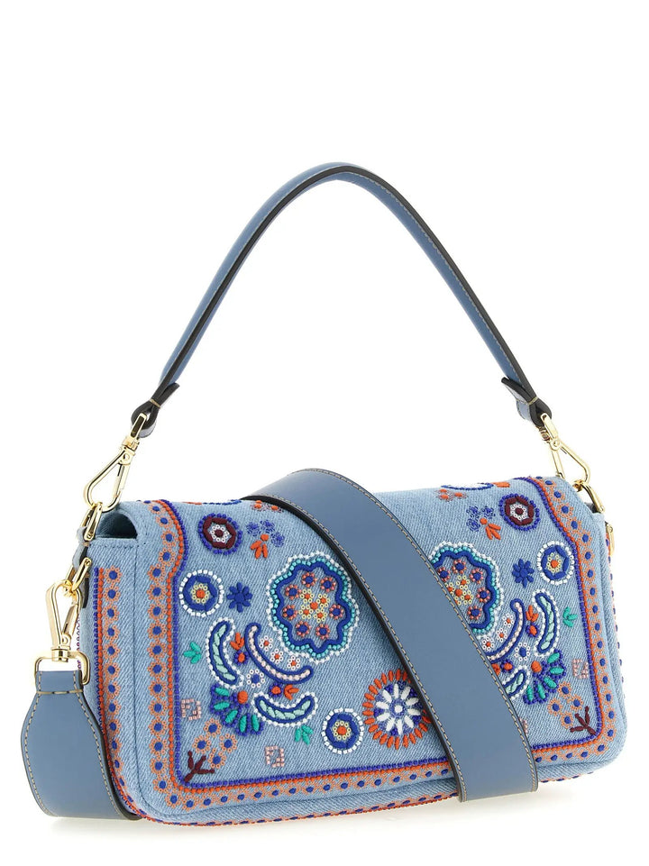 Fendi Sample Sale | Fendi Blue Cotton Shoulder Bag - | Designer outlet