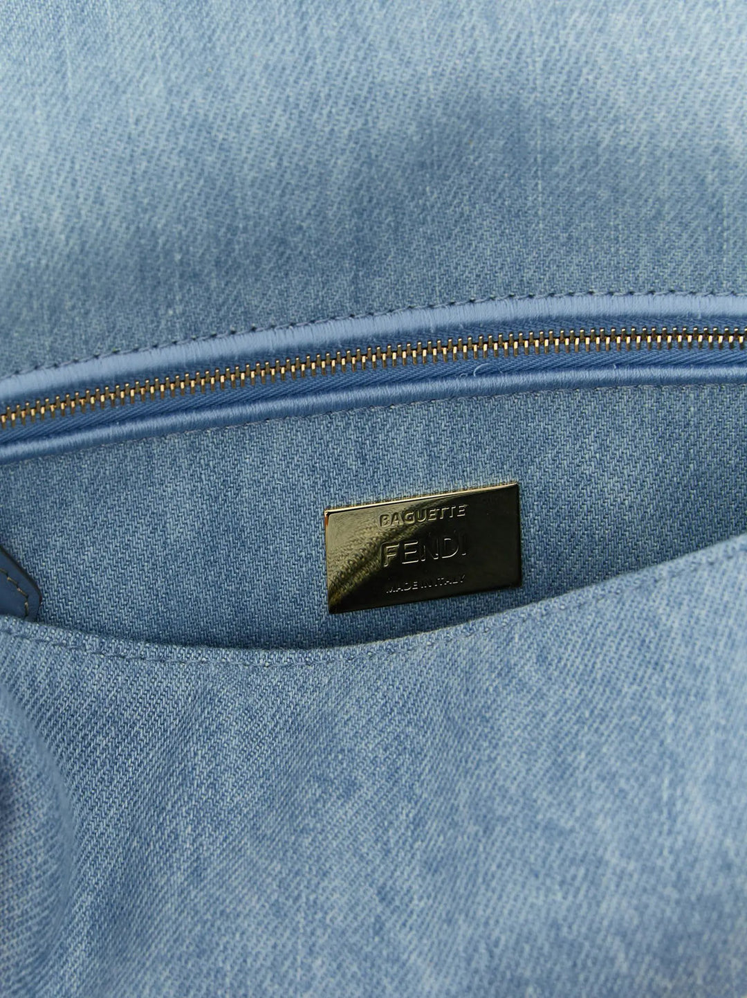 Fendi Sample Sale | Fendi Blue Cotton Shoulder Bag - | Designer outlet