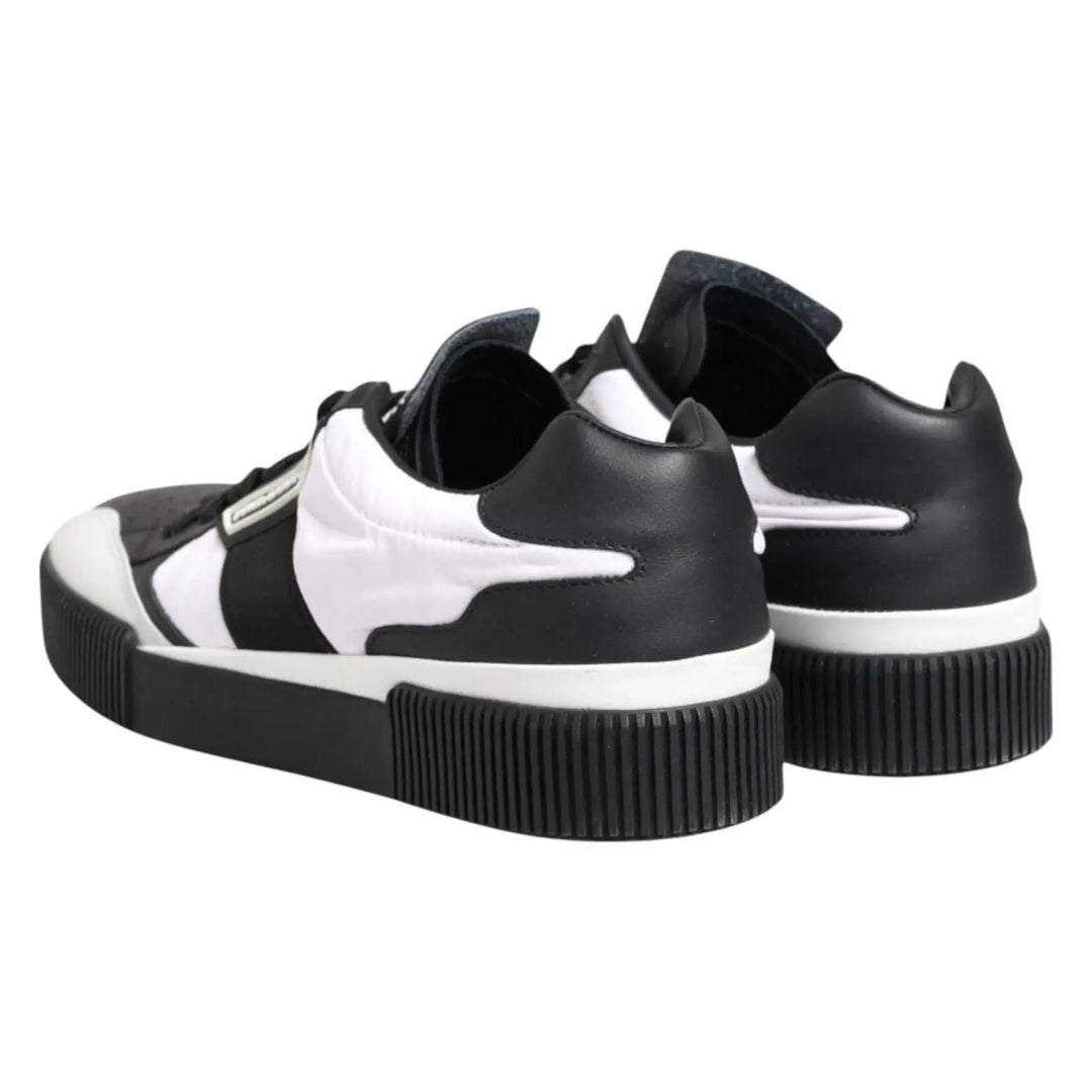 Dolce & Gabbana Sample Sale | Dolce & Gabbana Black White MIAMI Low Top Men Sneakers Shoes - | Designer outlet