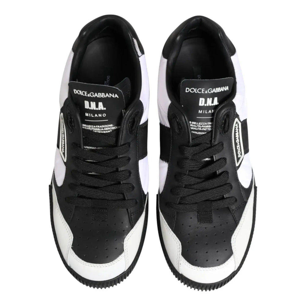 Dolce & Gabbana Sample Sale | Dolce & Gabbana Black White MIAMI Low Top Men Sneakers Shoes - | Designer outlet