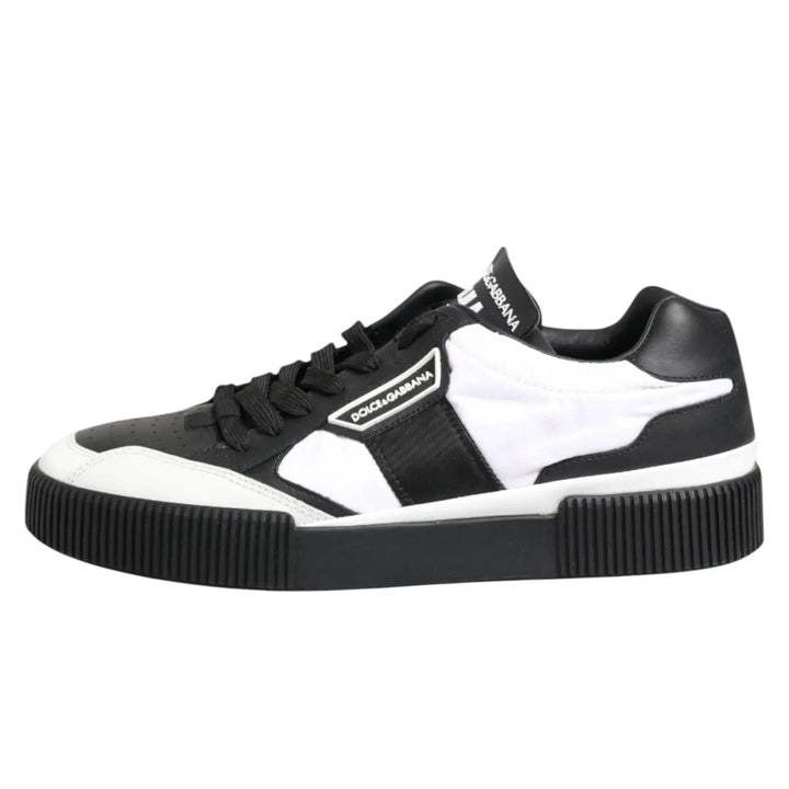 Dolce &amp; Gabbana Sample Sale | Dolce &amp; Gabbana Black White MIAMI Low Top Men Sneakers Shoes - | Designer outlet