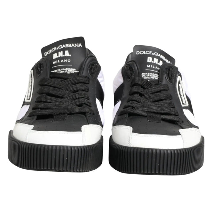 Dolce &amp; Gabbana Sample Sale | Dolce &amp; Gabbana Black White MIAMI Low Top Men Sneakers Shoes - | Designer outlet
