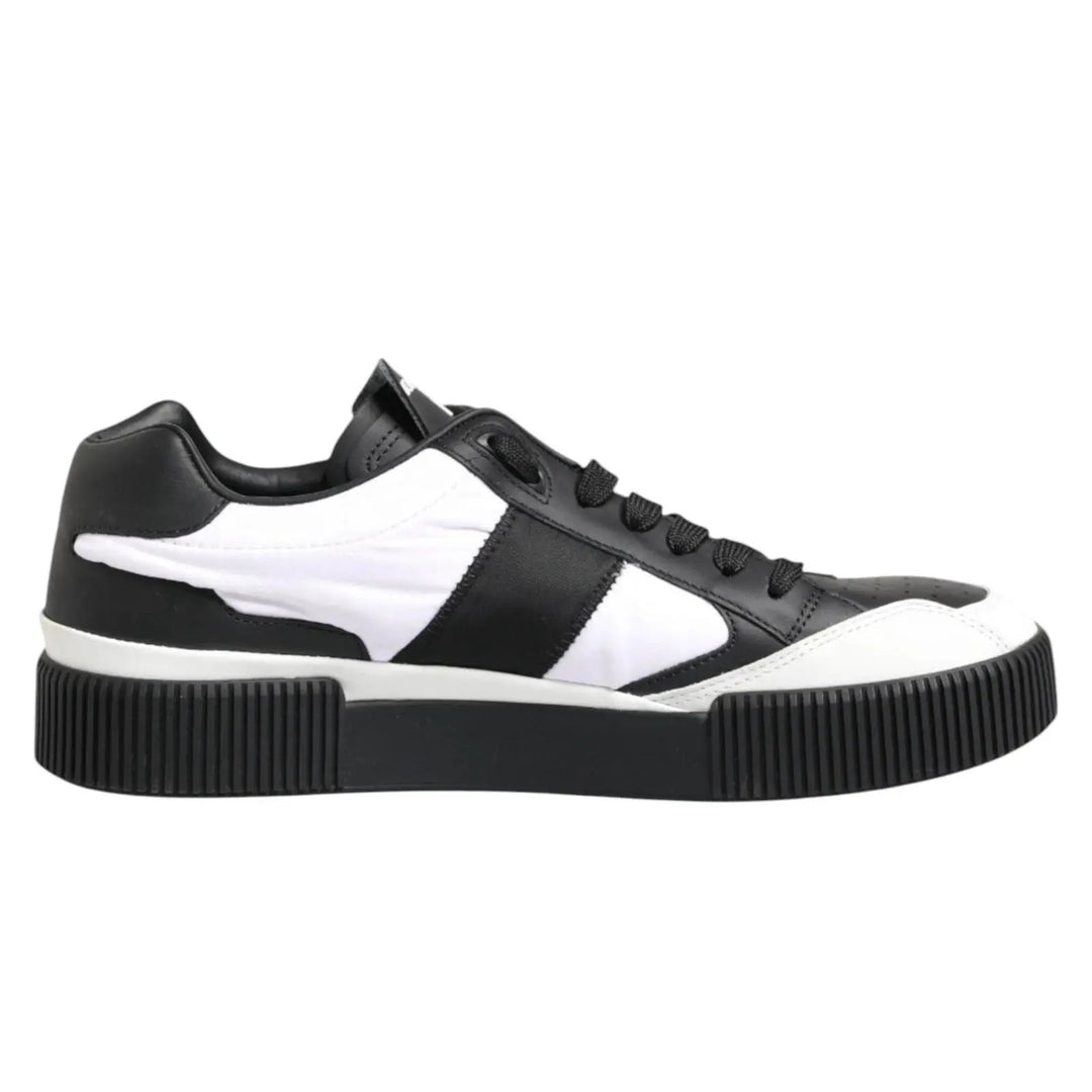 Dolce &amp; Gabbana Sample Sale | Dolce &amp; Gabbana Black White MIAMI Low Top Men Sneakers Shoes - | Designer outlet