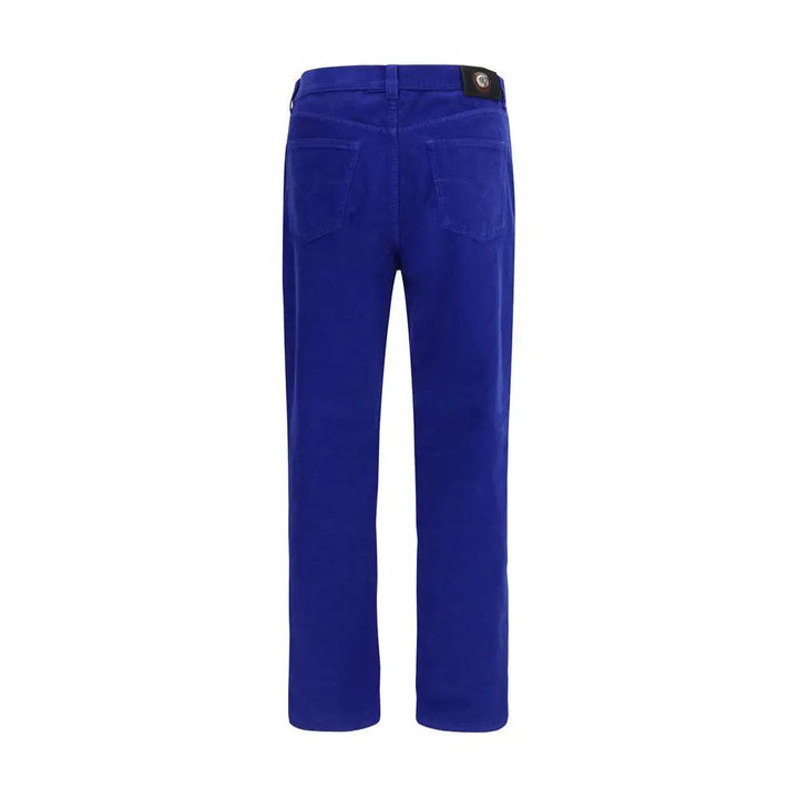Versace Sample Sale | Versace Blue Cotton Straight-Leg Jeans - | Designer outlet