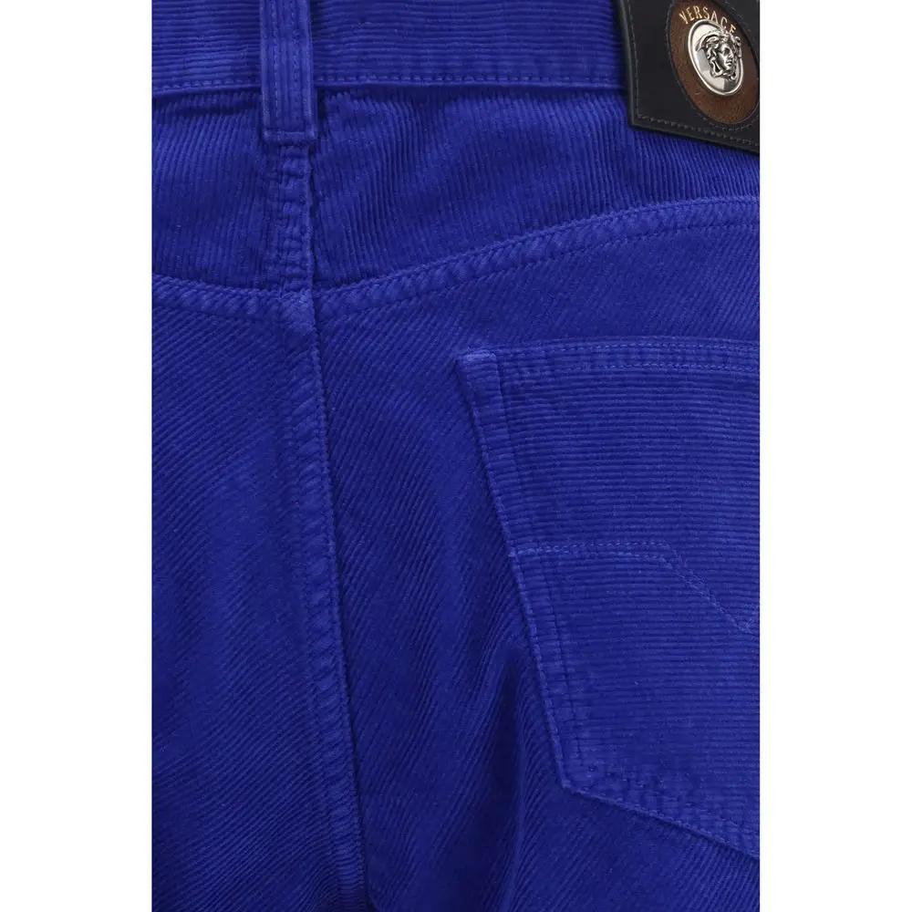 Versace Sample Sale | Versace Blue Cotton Straight-Leg Jeans - | Designer outlet