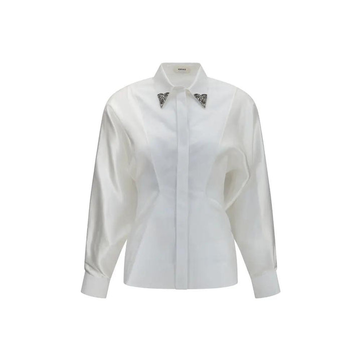 Versace Sample Sale | Versace White Cotton Dress Shirt - | Designer outlet