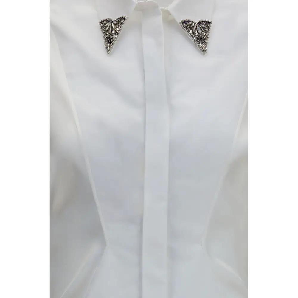 Versace Sample Sale | Versace White Cotton Dress Shirt - | Designer outlet