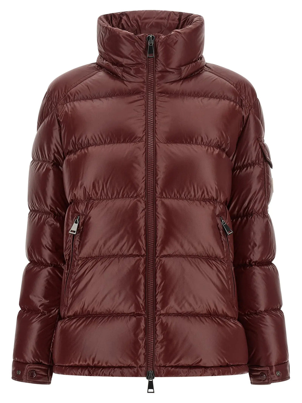 Moncler Sample Sale | Moncler Bordeaux Polyamide Full-Length Jacket - | Designer outlet