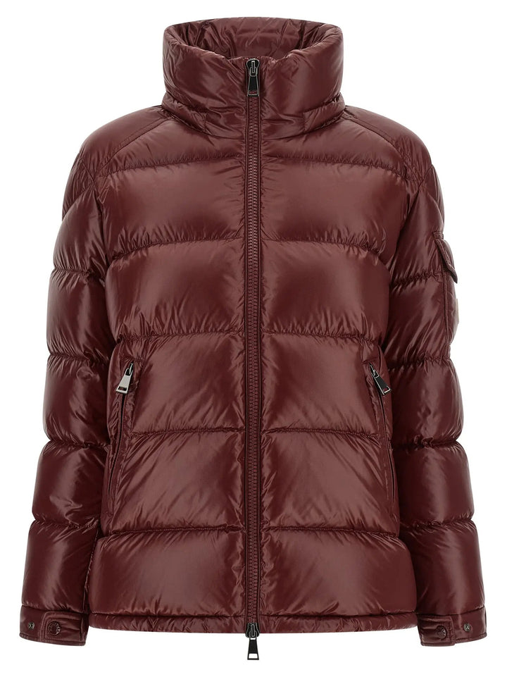 Moncler Sample Sale | Moncler Bordeaux Polyamide Full-Length Jacket - | Designer outlet