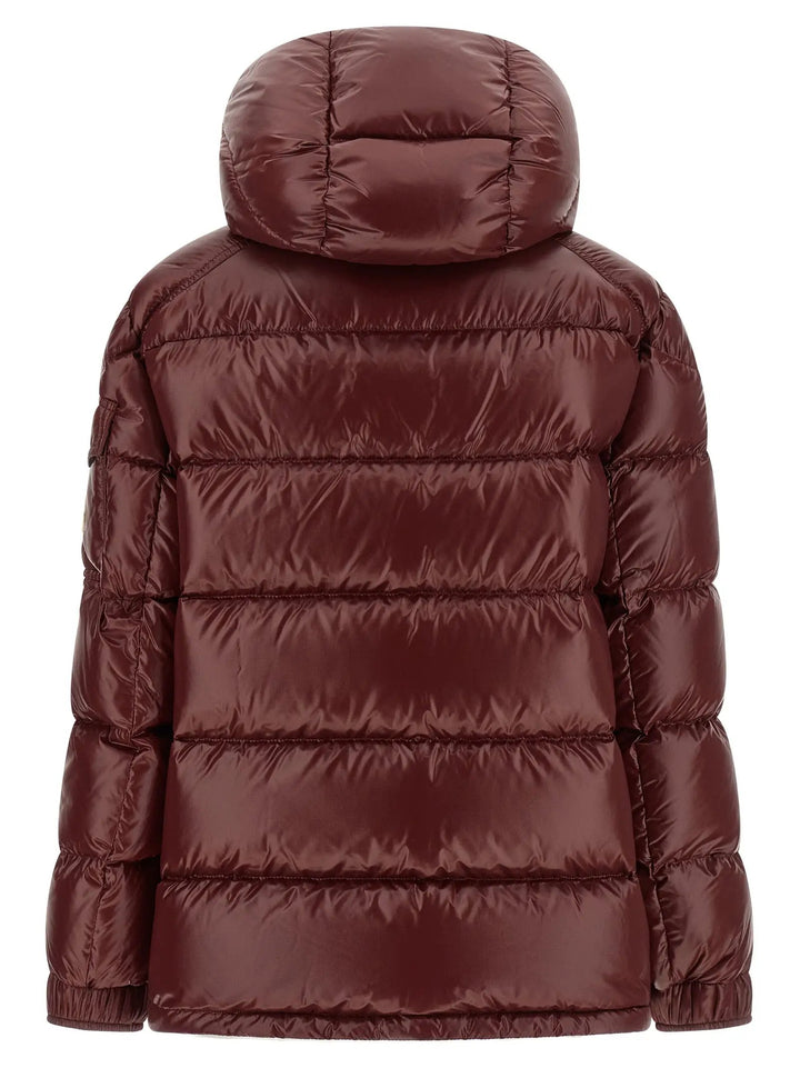 Moncler Sample Sale | Moncler Bordeaux Polyamide Full-Length Jacket - | Designer outlet