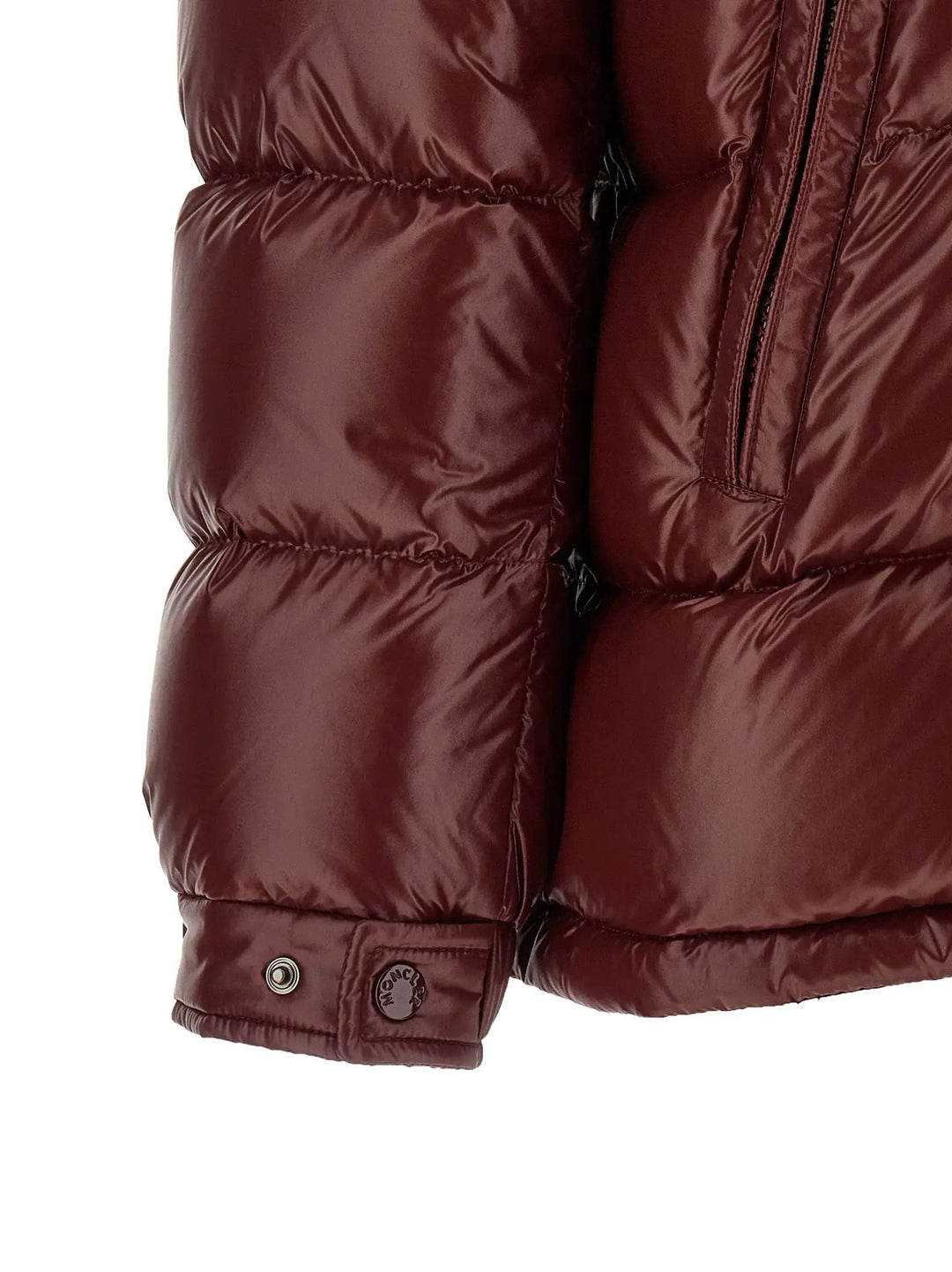 Moncler Sample Sale | Moncler Bordeaux Polyamide Full-Length Jacket - | Designer outlet