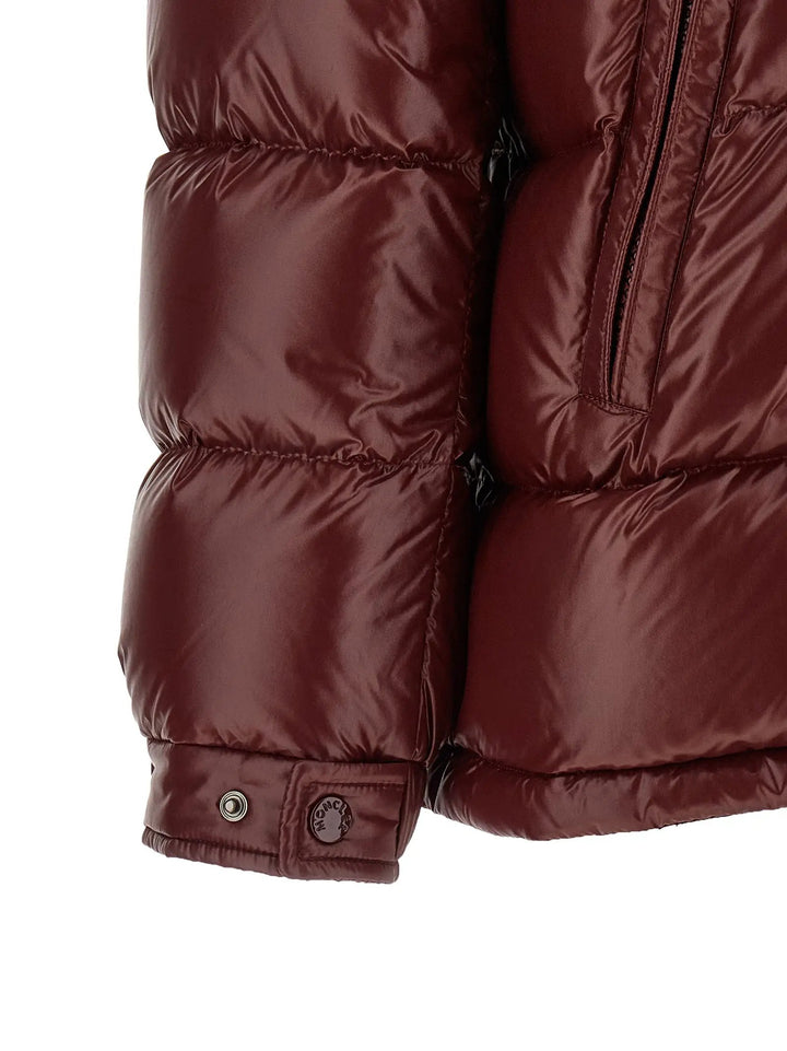 Moncler Sample Sale | Moncler Bordeaux Polyamide Full-Length Jacket - | Designer outlet