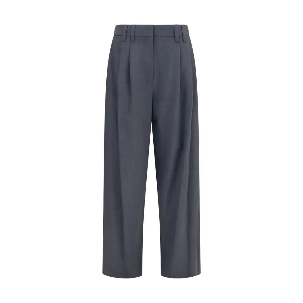 Brunello Cucinelli Sample Sale | Brunello Cucinelli Gray Wool Oves Aries Dress Pants - | Designer outlet