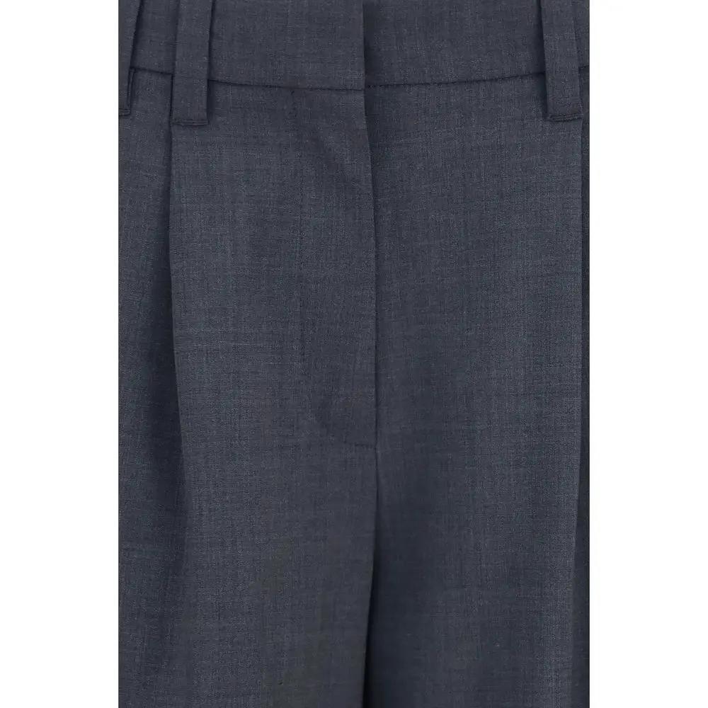 Brunello Cucinelli Sample Sale | Brunello Cucinelli Gray Wool Oves Aries Dress Pants - | Designer outlet