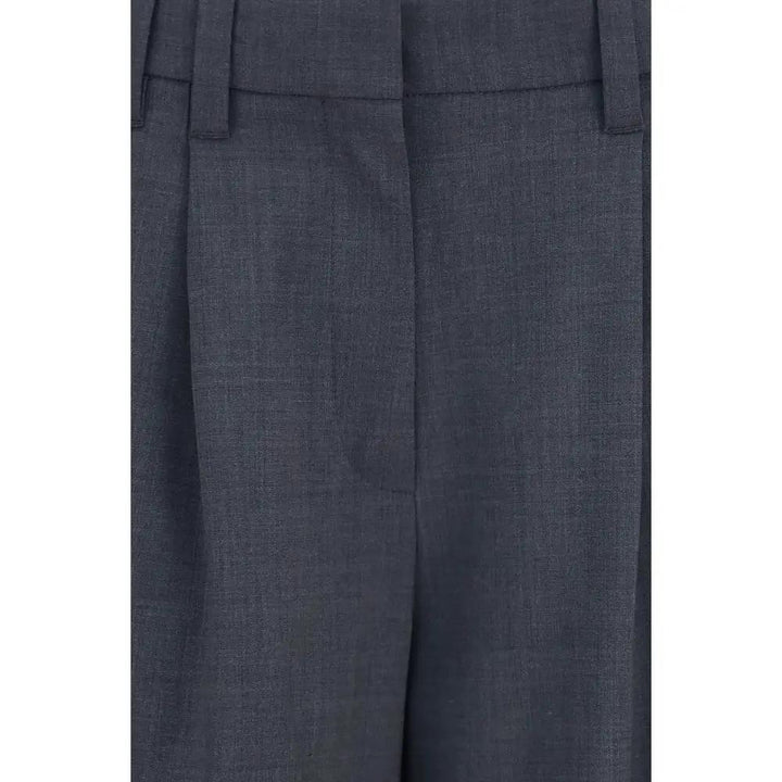Brunello Cucinelli Sample Sale | Brunello Cucinelli Gray Wool Oves Aries Dress Pants - | Designer outlet