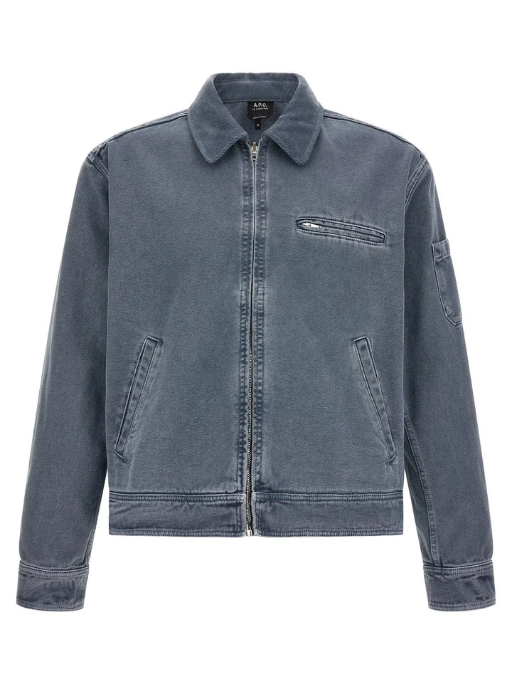 A.P.C. Sample Sale | A.P.C. Gray Cotton Denim Jacket - | Designer outlet
