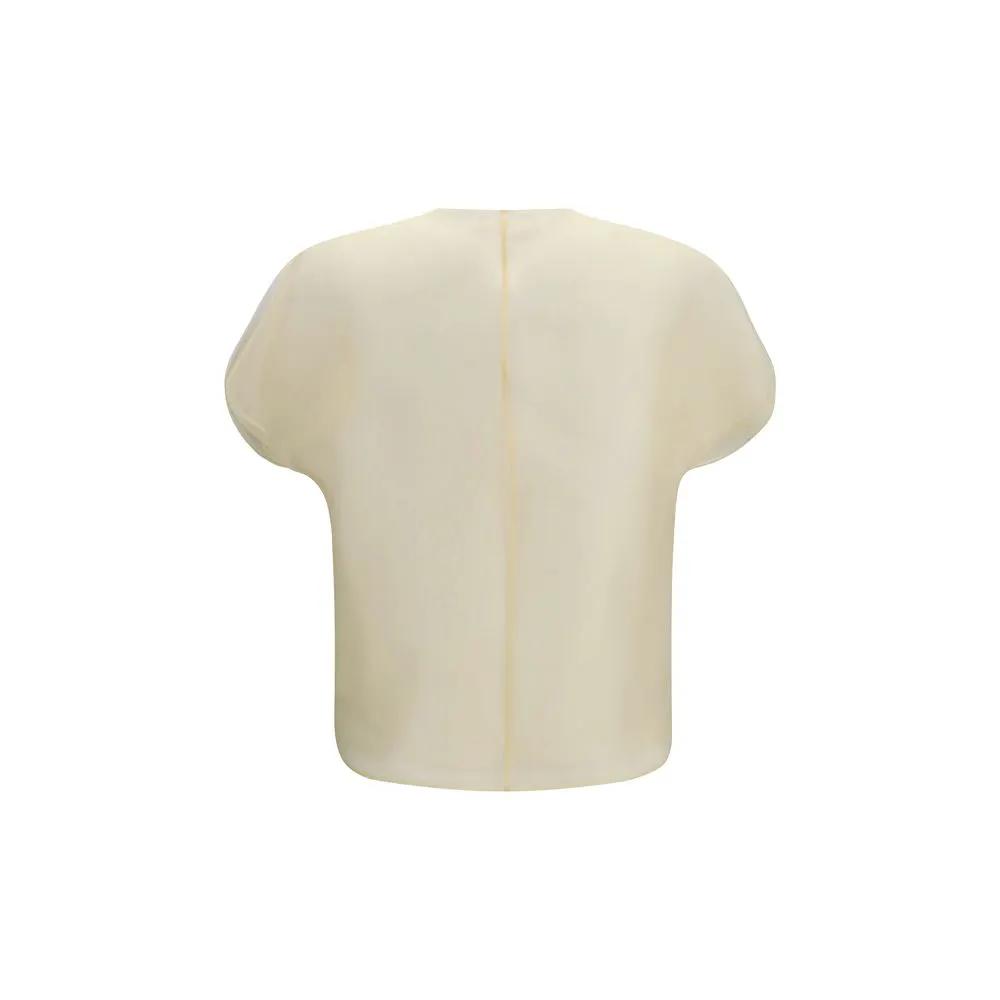 Khaite Sample Sale | Khaite Beige Silk Shirt - | Designer outlet