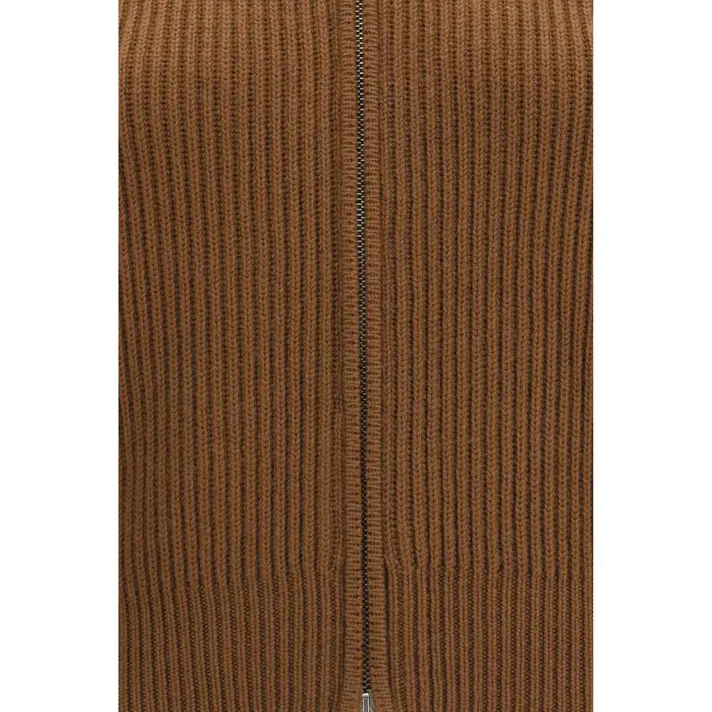 Max Mara Sample Sale | Max Mara Brown Wool Oves Aries Cardigan - | Designer outlet