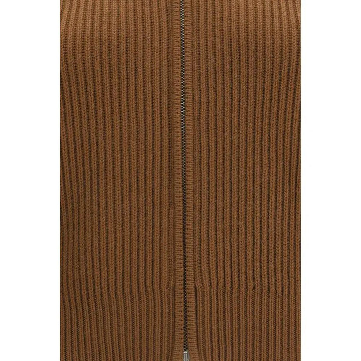 Max Mara Sample Sale | Max Mara Brown Wool Oves Aries Cardigan - | Designer outlet