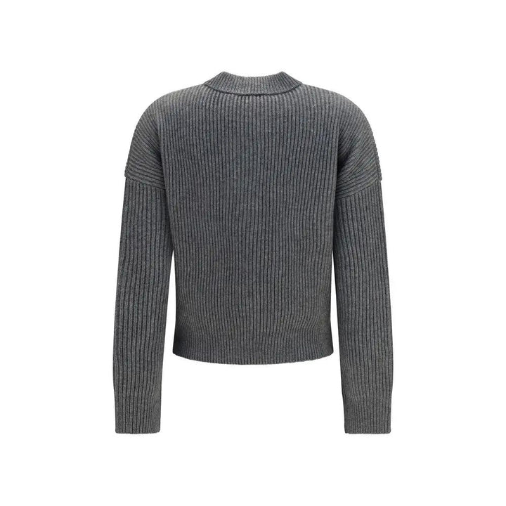Max Mara Sample Sale | Max Mara Gray Wool Oves Aries Cardigan - | Designer outlet
