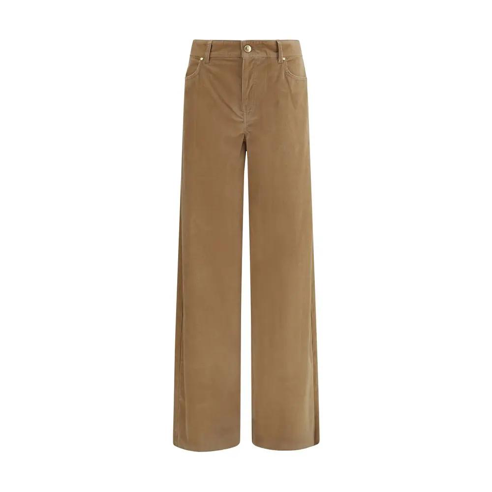 Max Mara Sample Sale | Max Mara Brown Cotton Casual Pants - | Designer outlet