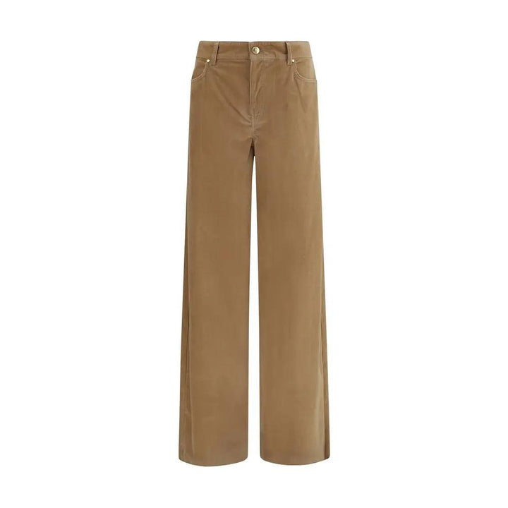 Max Mara Sample Sale | Max Mara Brown Cotton Casual Pants - | Designer outlet