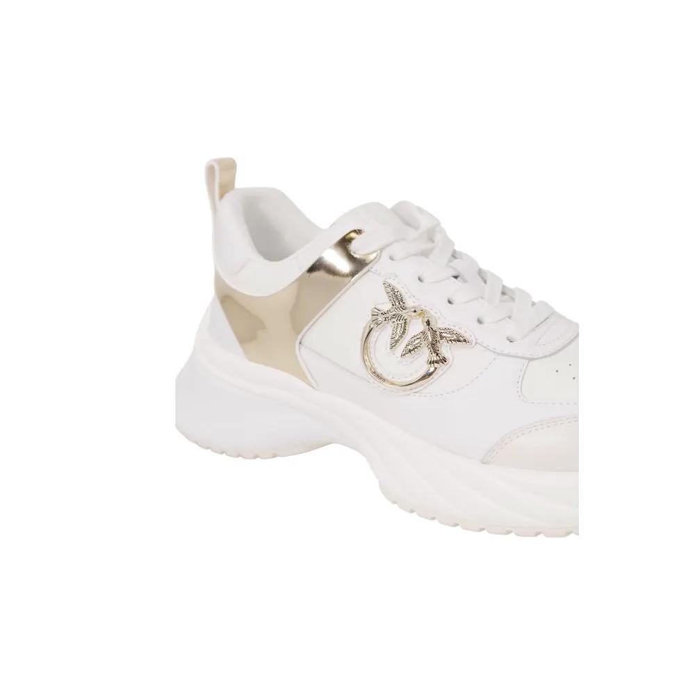 PINKO Sample Sale | PINKO White Leather Sneakers - | Designer outlet