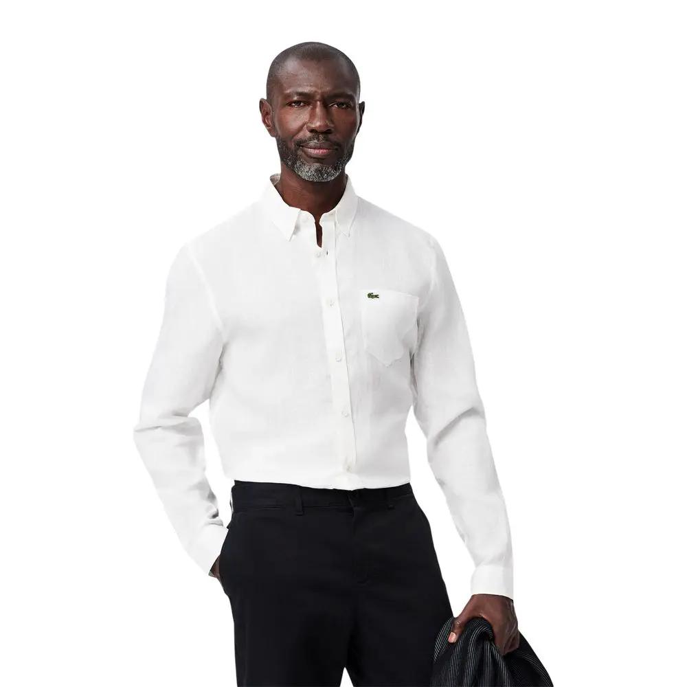 Lacoste Sample Sale | Lacoste White Linen Shirt - | Designer outlet